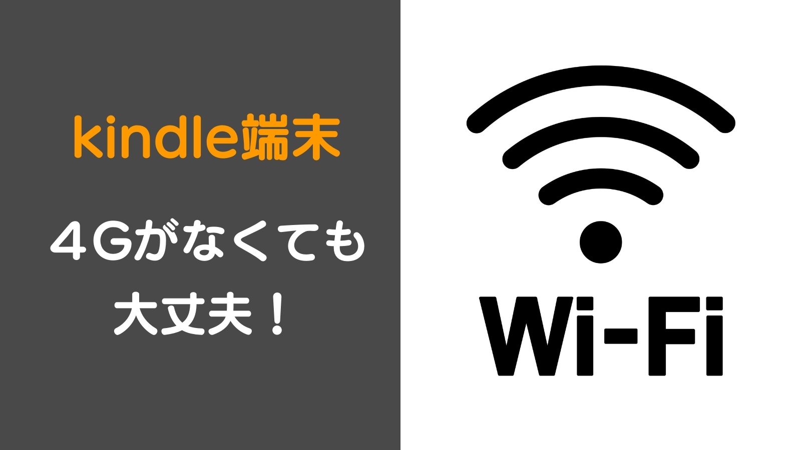 kindle端末は『wifiのみモデル』でOK！外出先でも本を
